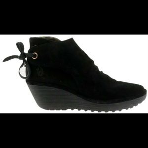 Fly London Yebi Ruched Ankle Boot